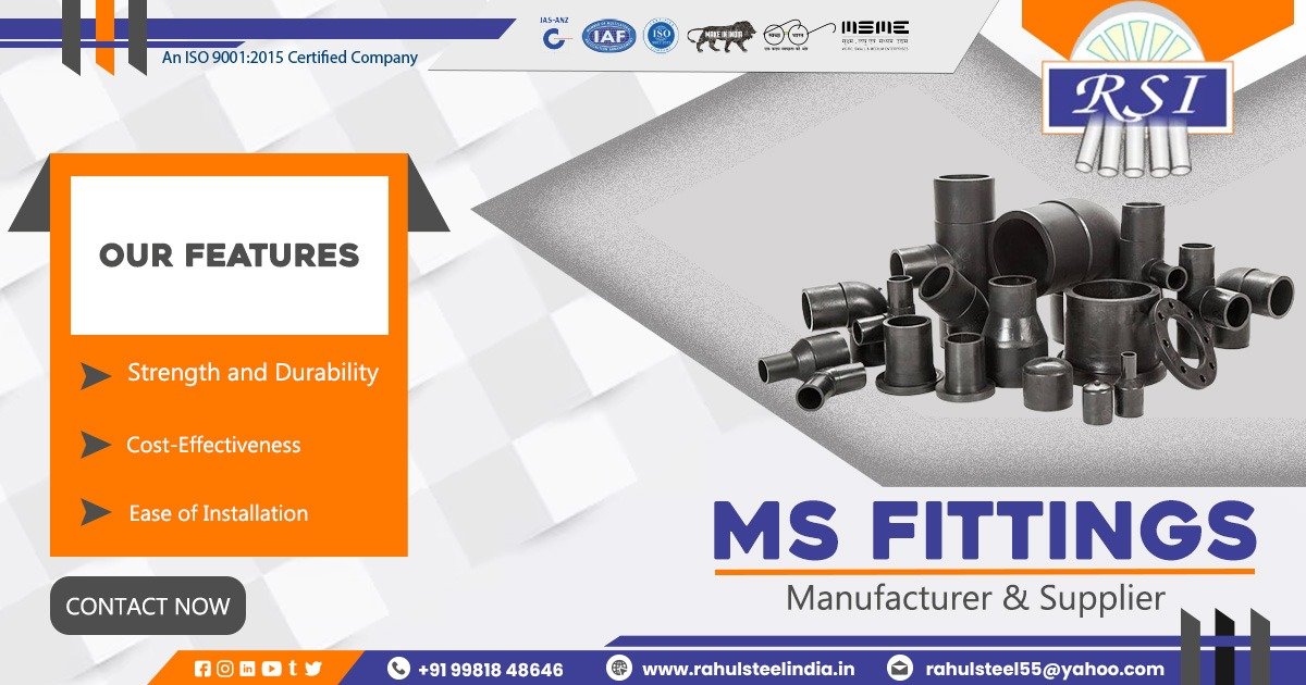 Supplier of MS Fittings in Rajasthan