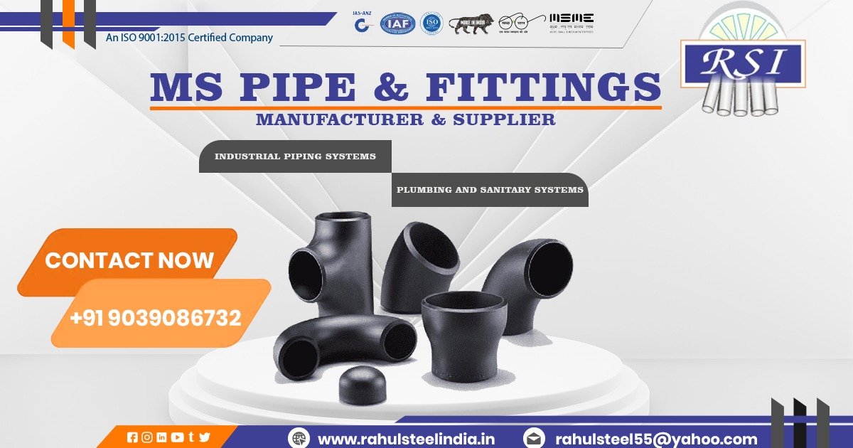 Supplier of MS Pipe Fittings in Rajasthan