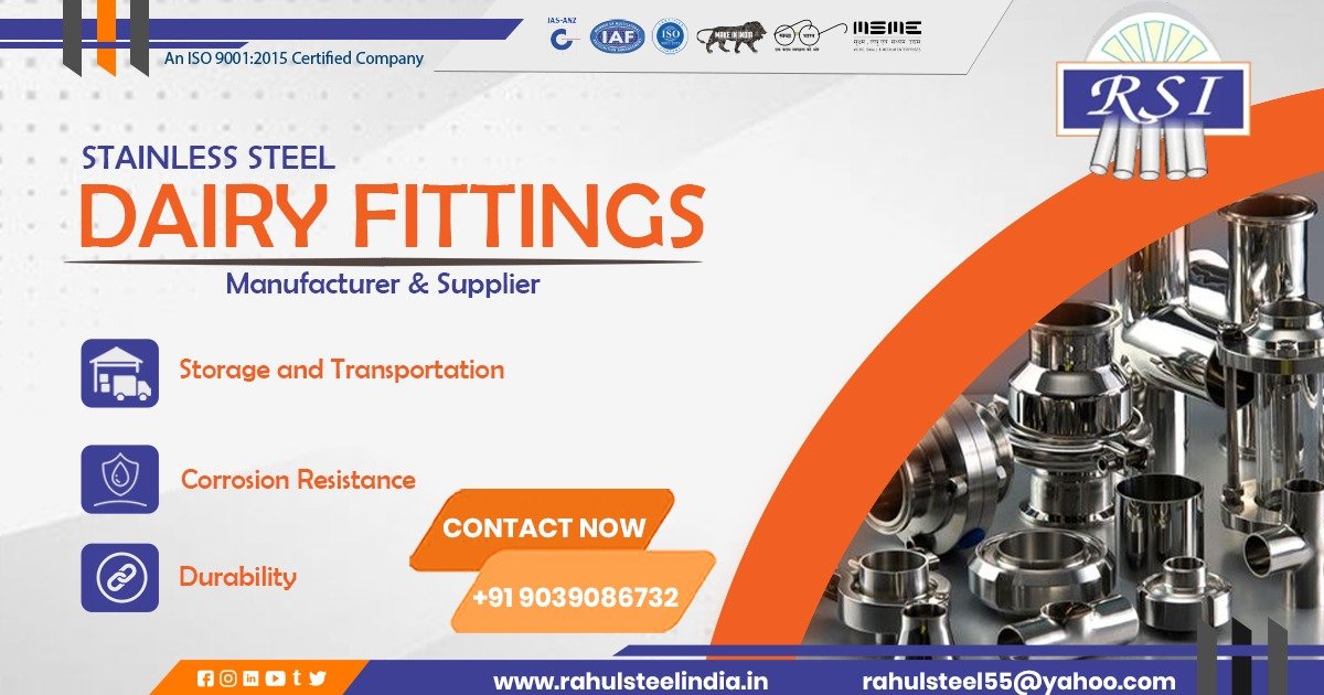 Supplier of SS Dairy Fittings in Chhattisgarh