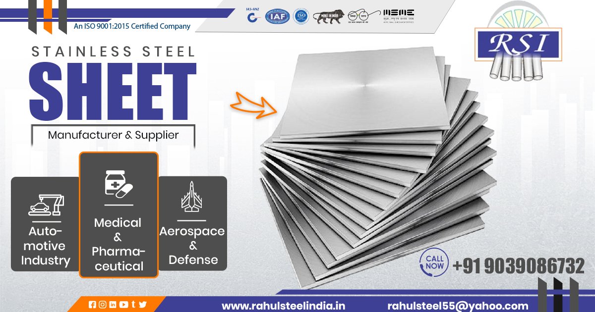 Supplier of Stainless Steel Sheet in Odisha