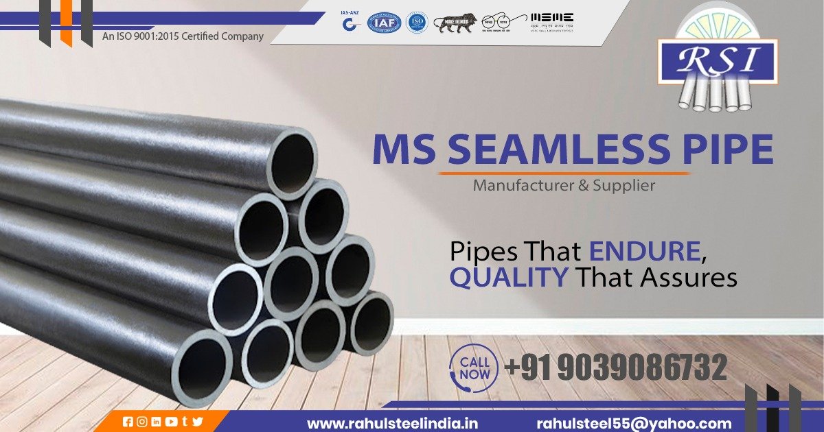 Supplier of MS Seamless Pipe Angul
