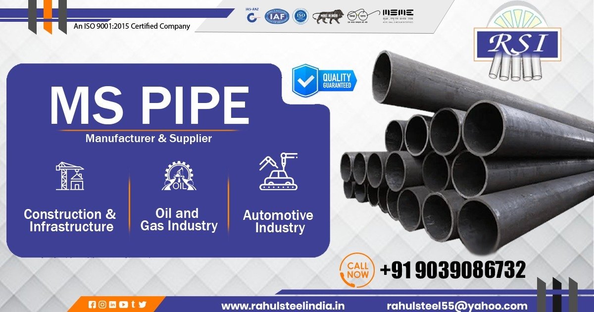 Supplier of MS Pipe in Angul