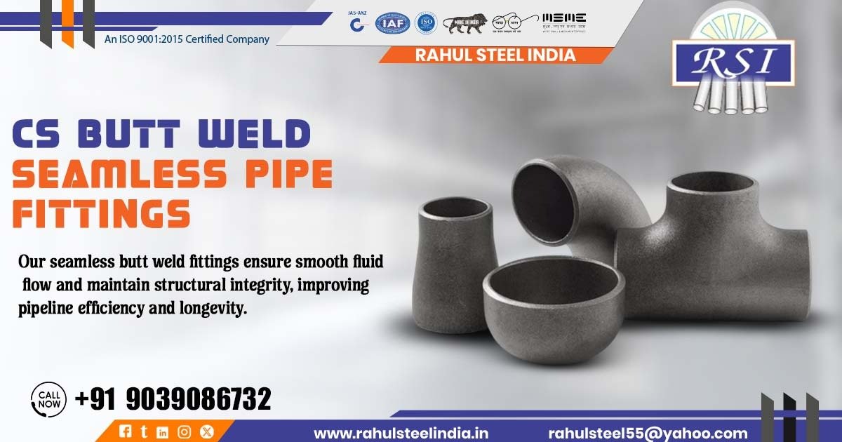 CS Butt Weld Seamless Pipe Fittings in Bilaspur