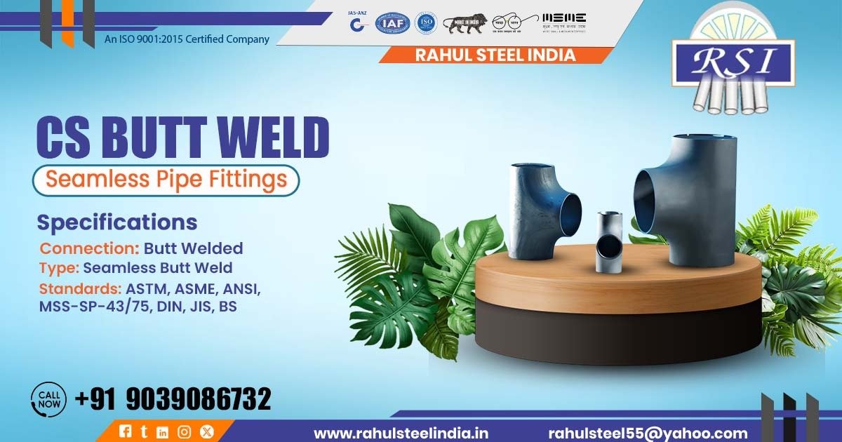 CS Butt Weld Seamless Pipe Fittings in Korba