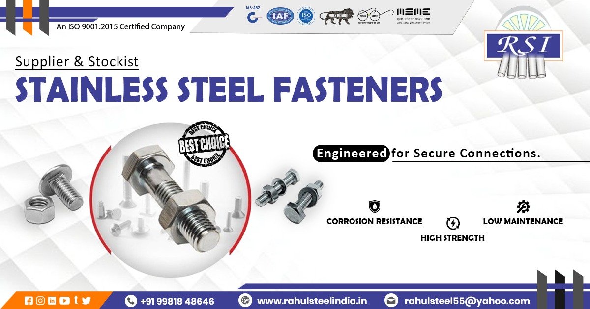 Stainless Steel Fasteners in Jharkhand