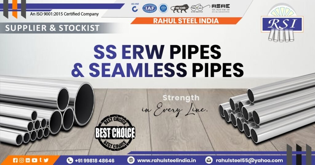 Stainless Steel ERW Pipes and Seamless Pipes in Odisha