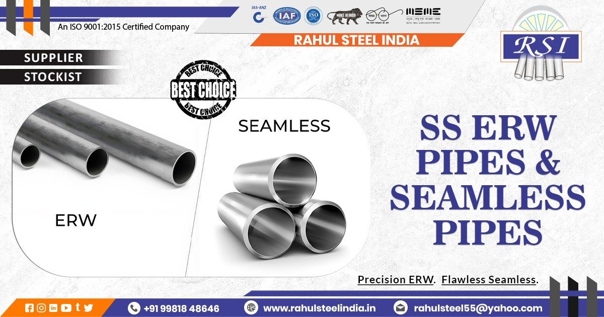 Stainless Steel ERW Pipes and Seamless Pipes in Chhattisgarh