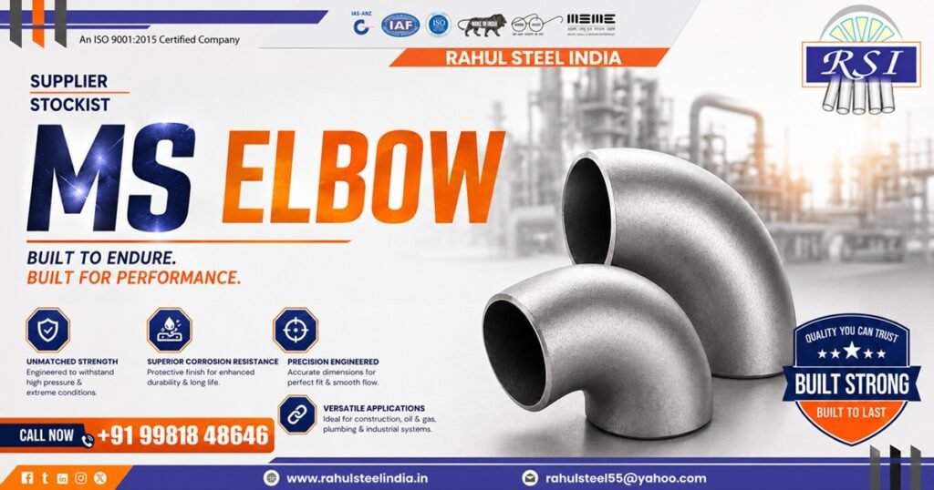Top Mild Steel Elbow Manufacturers In Maharashtra - Rahul Steel India