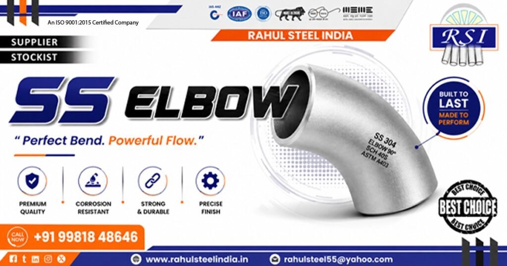 Stainless Steel Elbow Manufacturer in India by Rahul Steel India