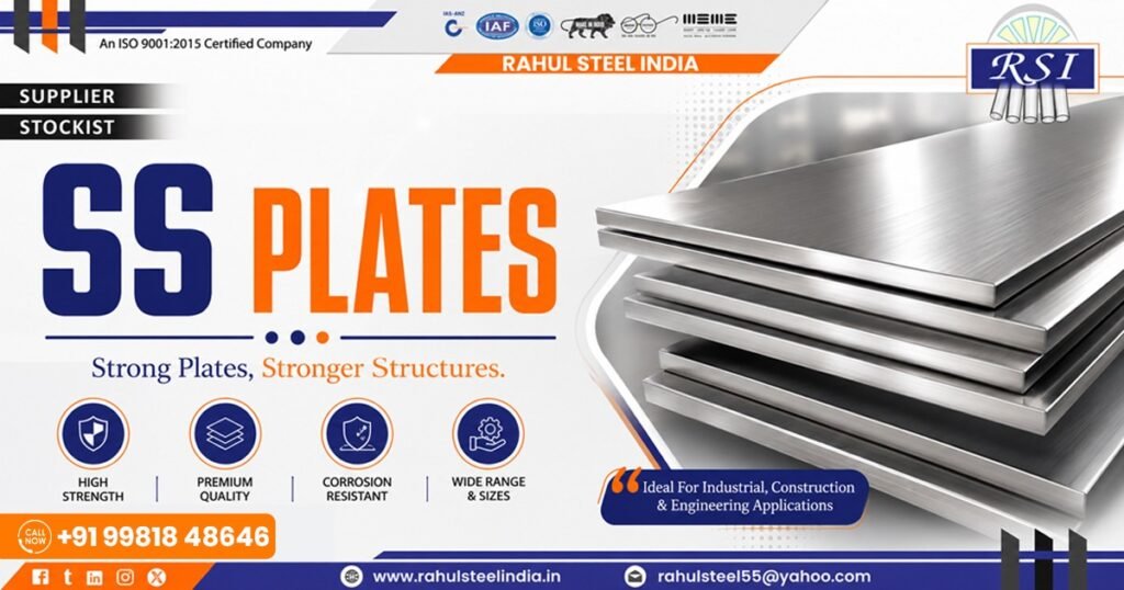 Premium Stainless Steel Plates for Industrial Applications | Rahul Steel India