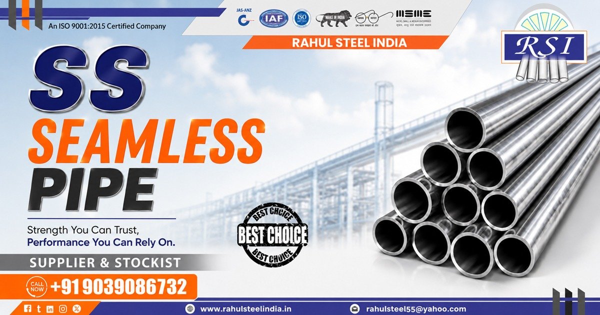 Premium Stainless Steel Seamless Pipes Supplier in Madhya Pradesh