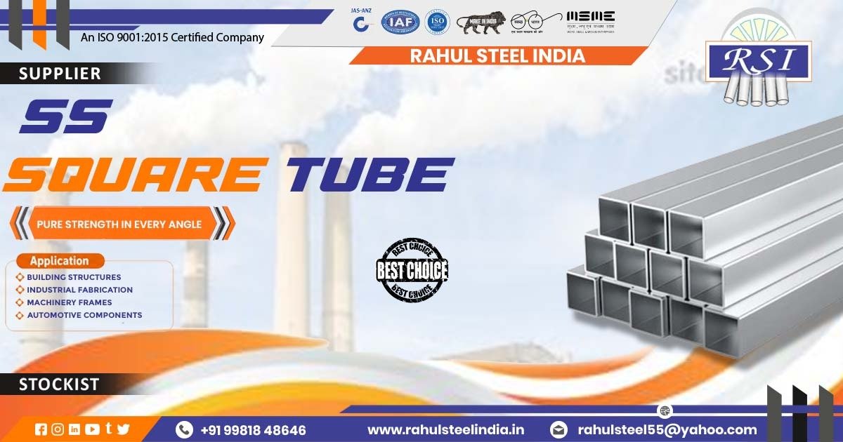 Stainless Steel Square Pipe Supplier in Chhattisgarh