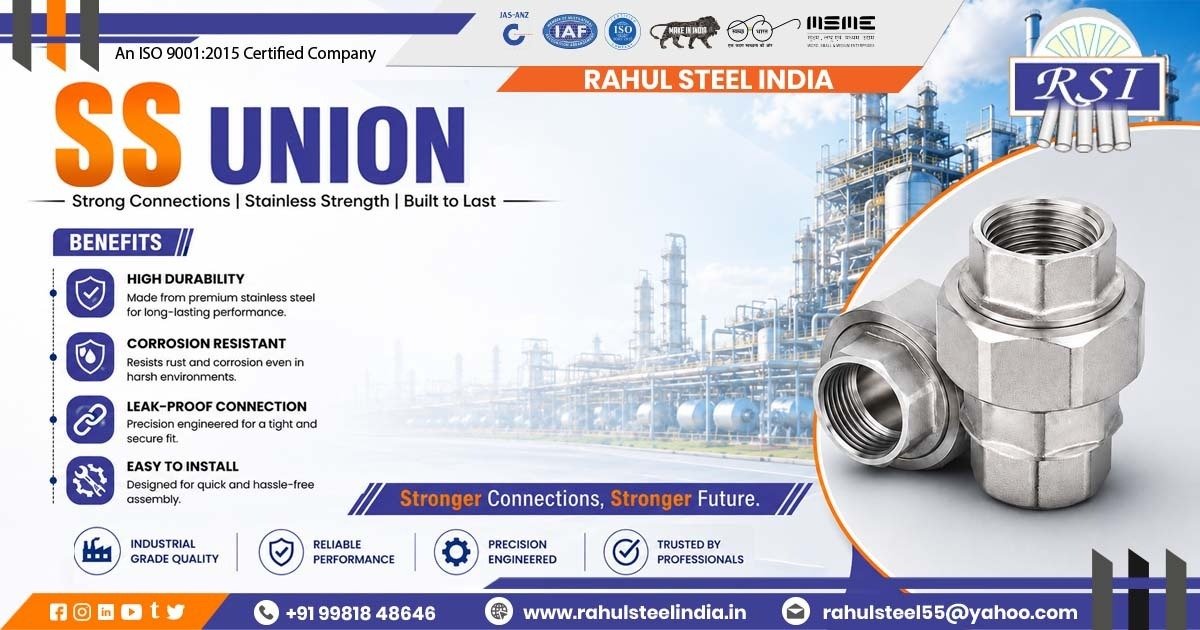 Stainless Steel SS Union Supplier In Rajasthan