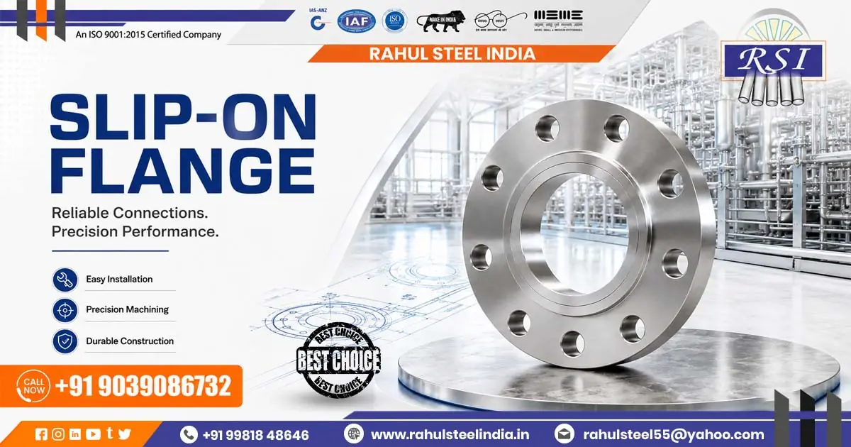 Reliable Slip-On Flange Supplier In Odisha | Rahul Steel India