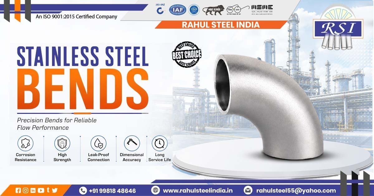 Stainless Steel Bend Supplier in Madhya Pradesh | Rahul Steel India