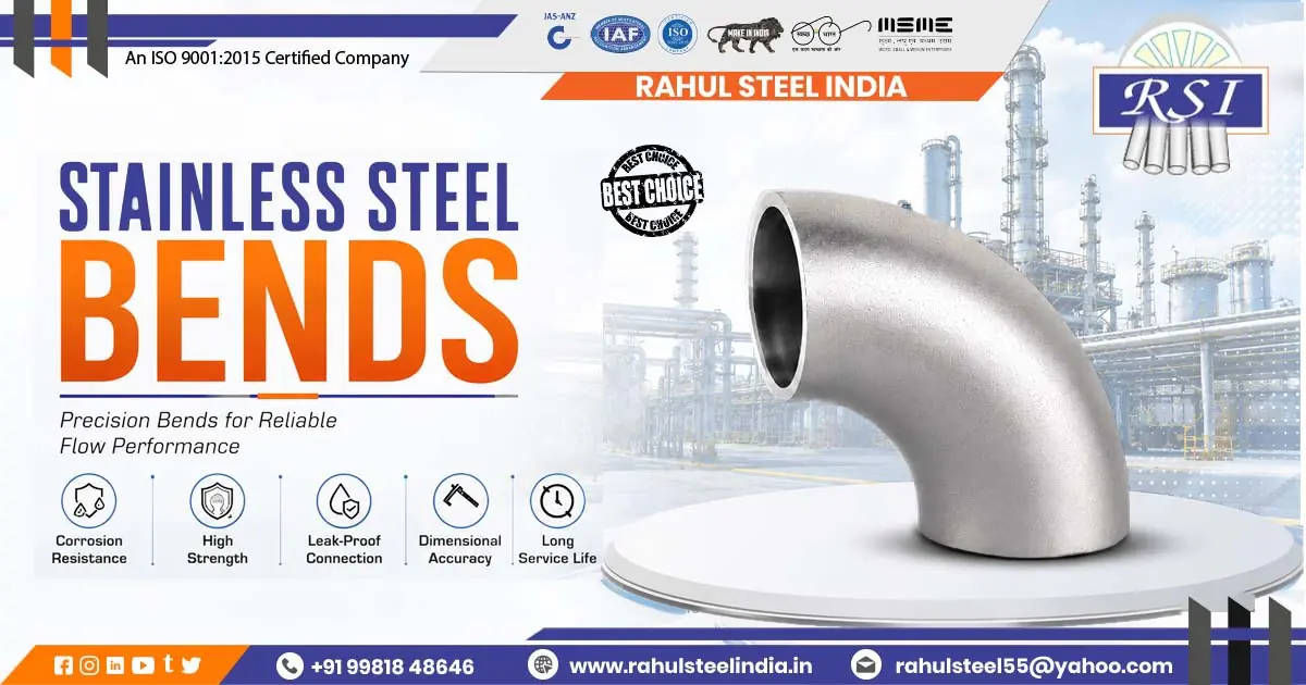 Stainless Steel Bend Supplier in Madhya Pradesh | Rahul Steel India