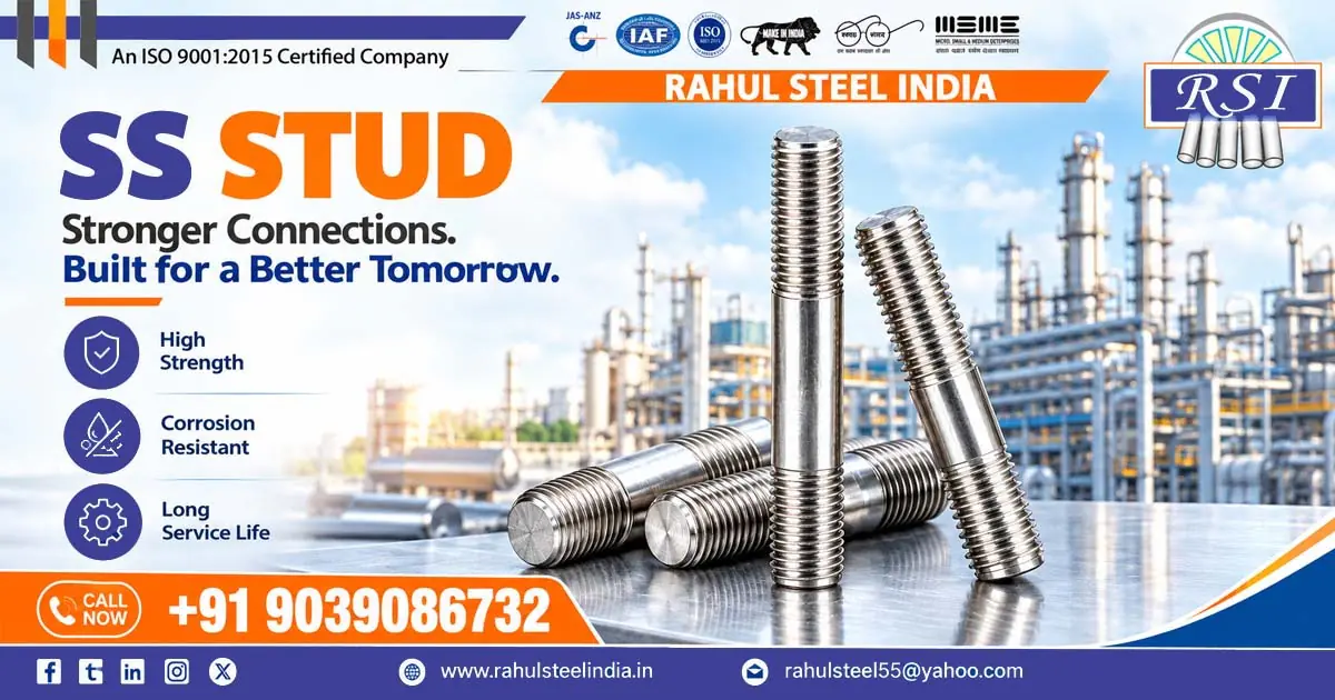 Stainless Steel Stud Supplier In Odisha for Industrial Fastening Requirements